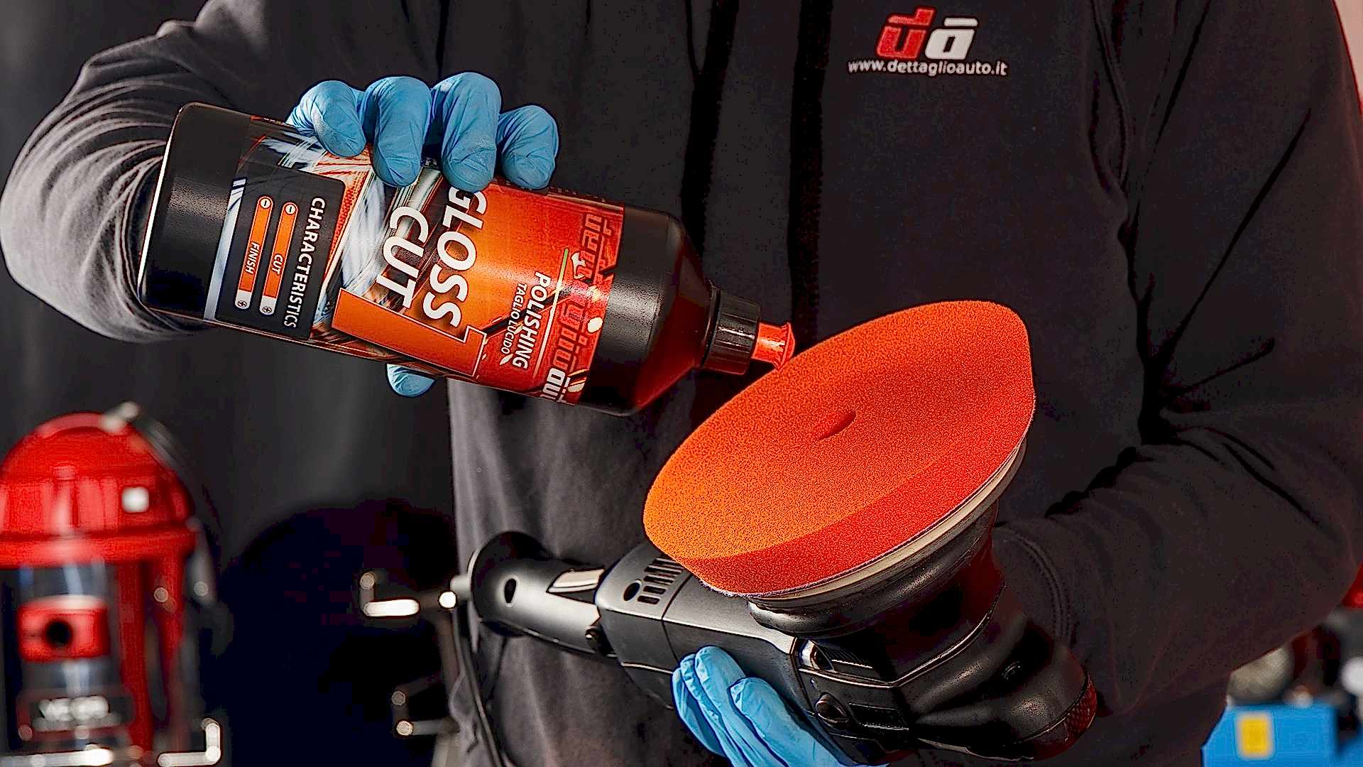 Gloss Cut paste application on a pad