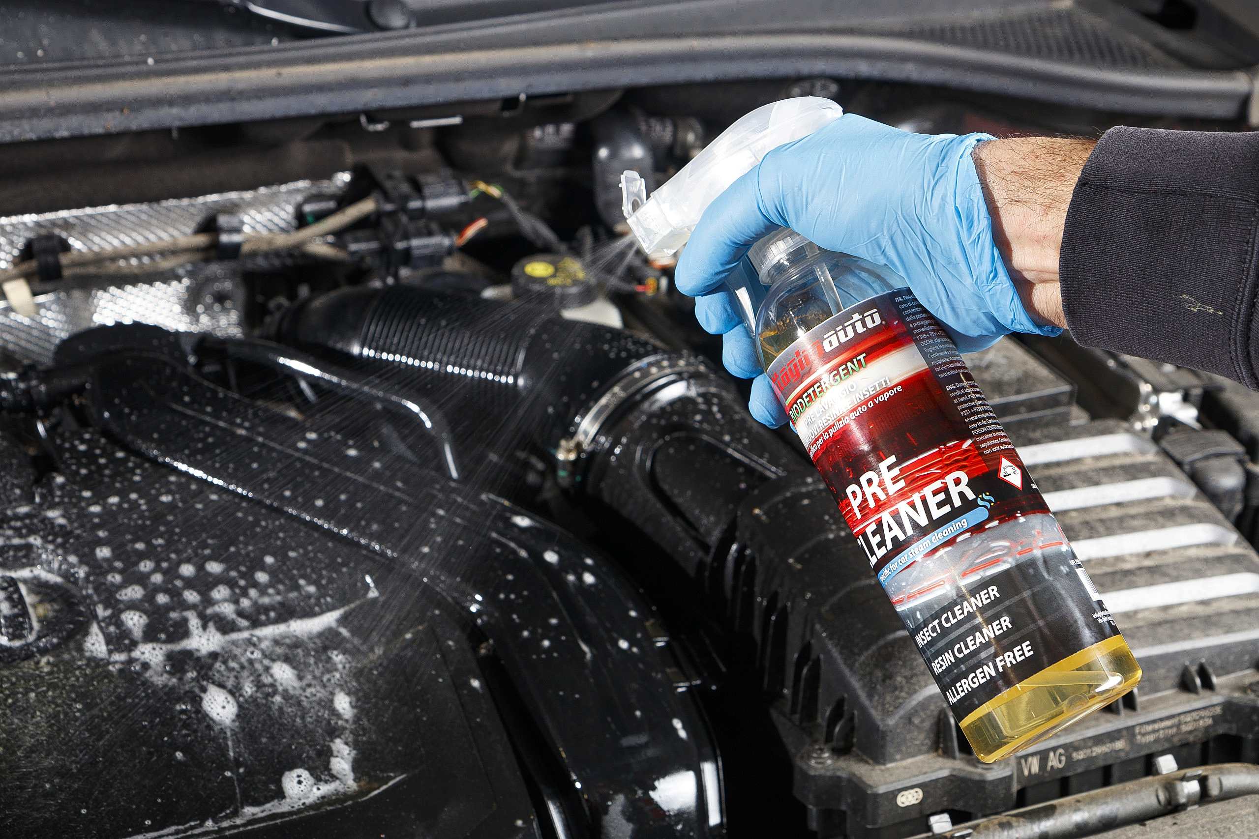 utilizzo prodotto pre cleaner sul motore