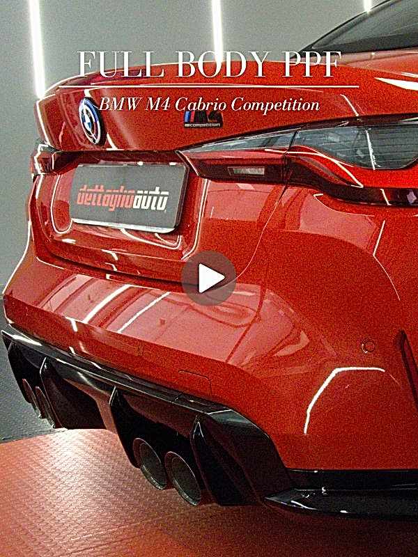 Applicazione pellicola PPF completa su BMW M4
