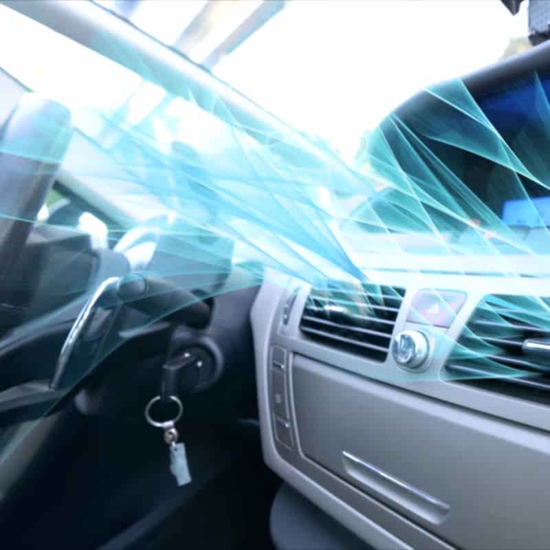 Aria condizionata auto pulita 