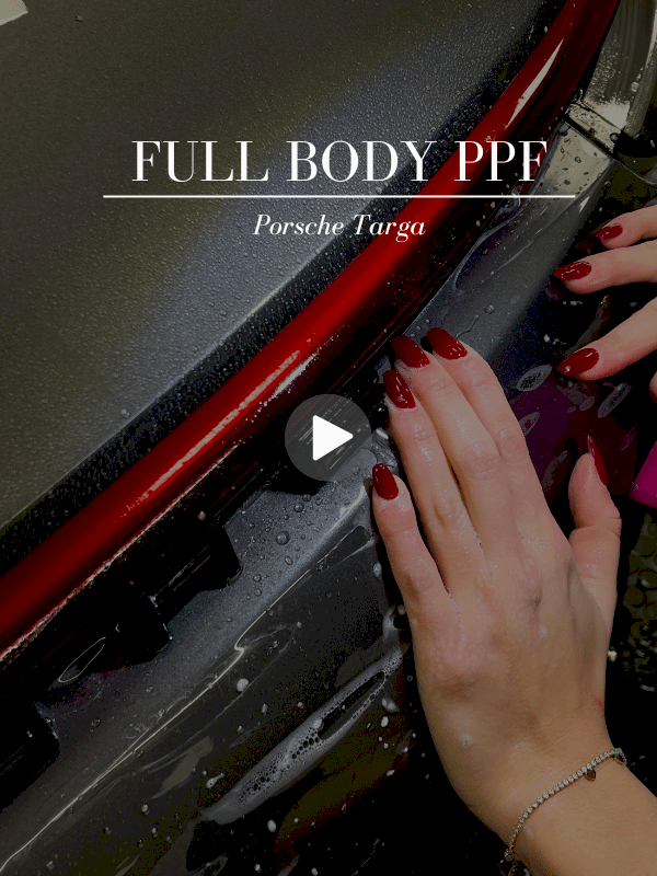 video applicazione pellicola auto PPF porsche targa