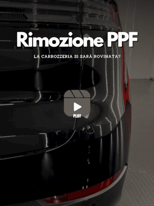 Video su come rimuovere pellicola PPF porsche cayenne